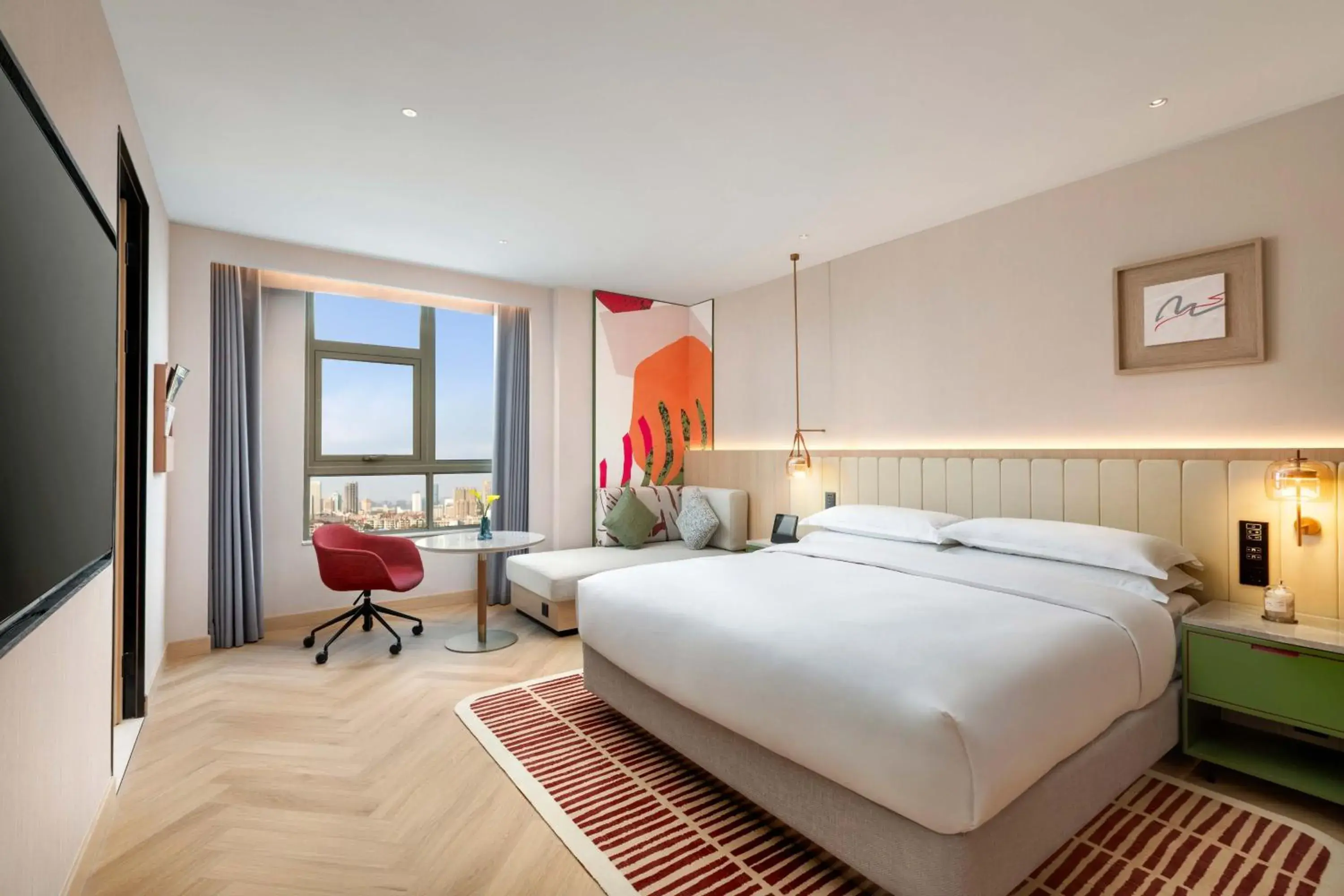 Premium King Room with City View in Atwell Suites Hefei City Center by IHG Premium King Room with City View in Atwell Suites Hefei City Center by IHG