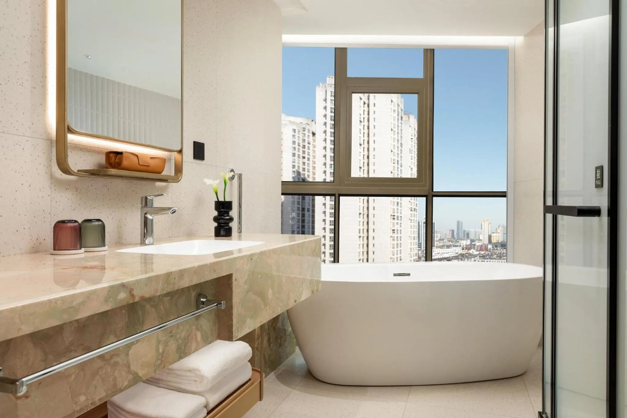 Bathroom in Atwell Suites Hefei City Center by IHG