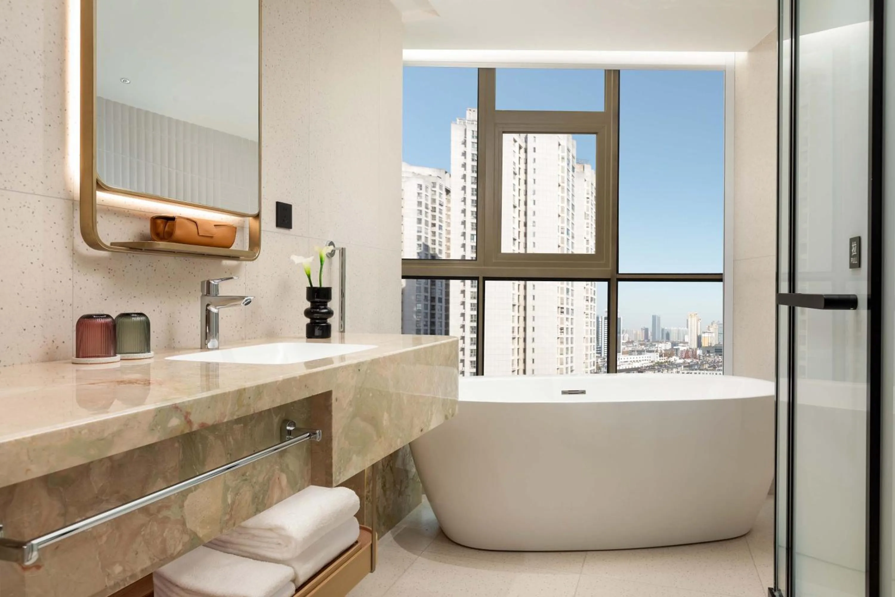 Bathroom in Atwell Suites Hefei City Center by IHG
