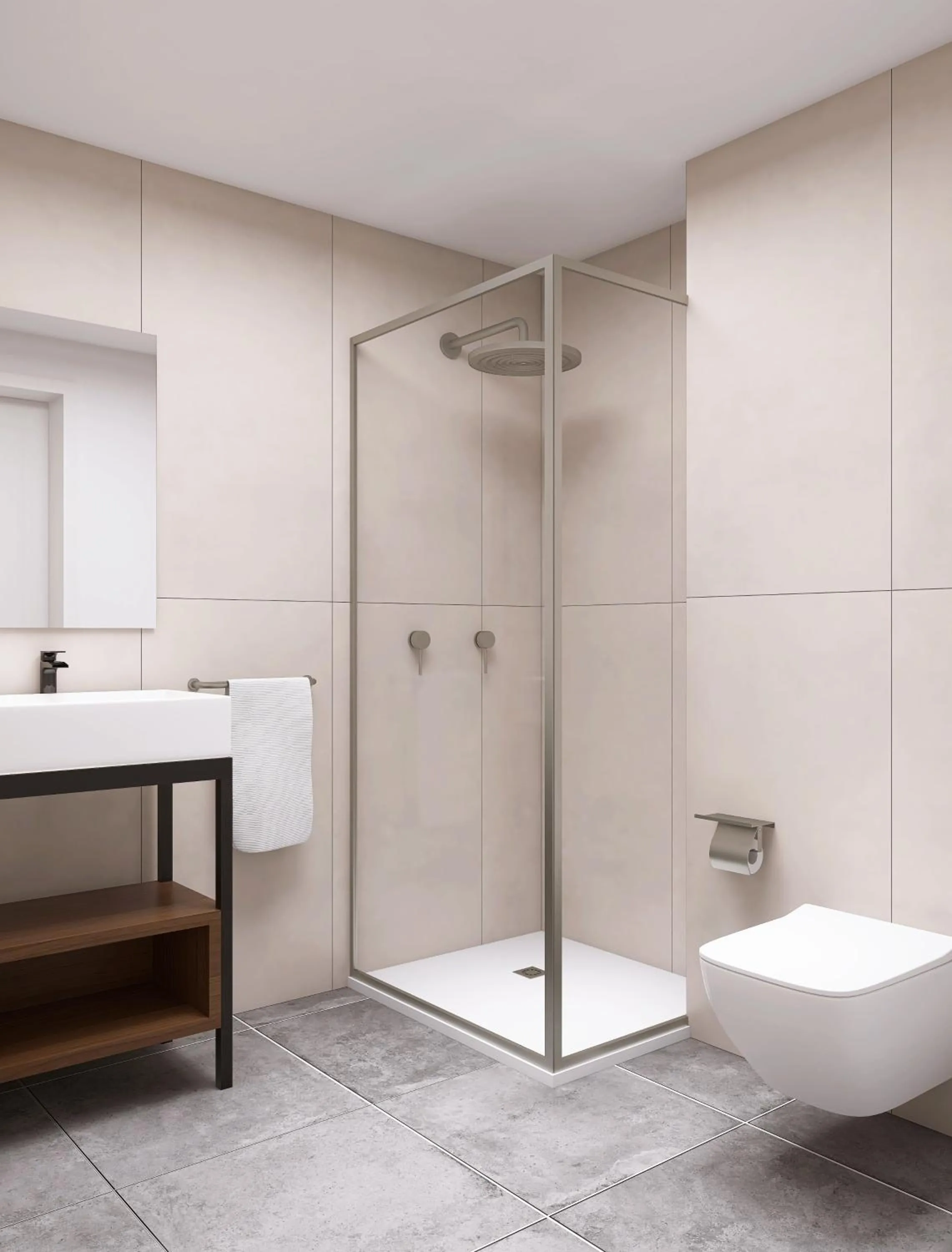 Shower in Hotel Livata Mountain & Wellness