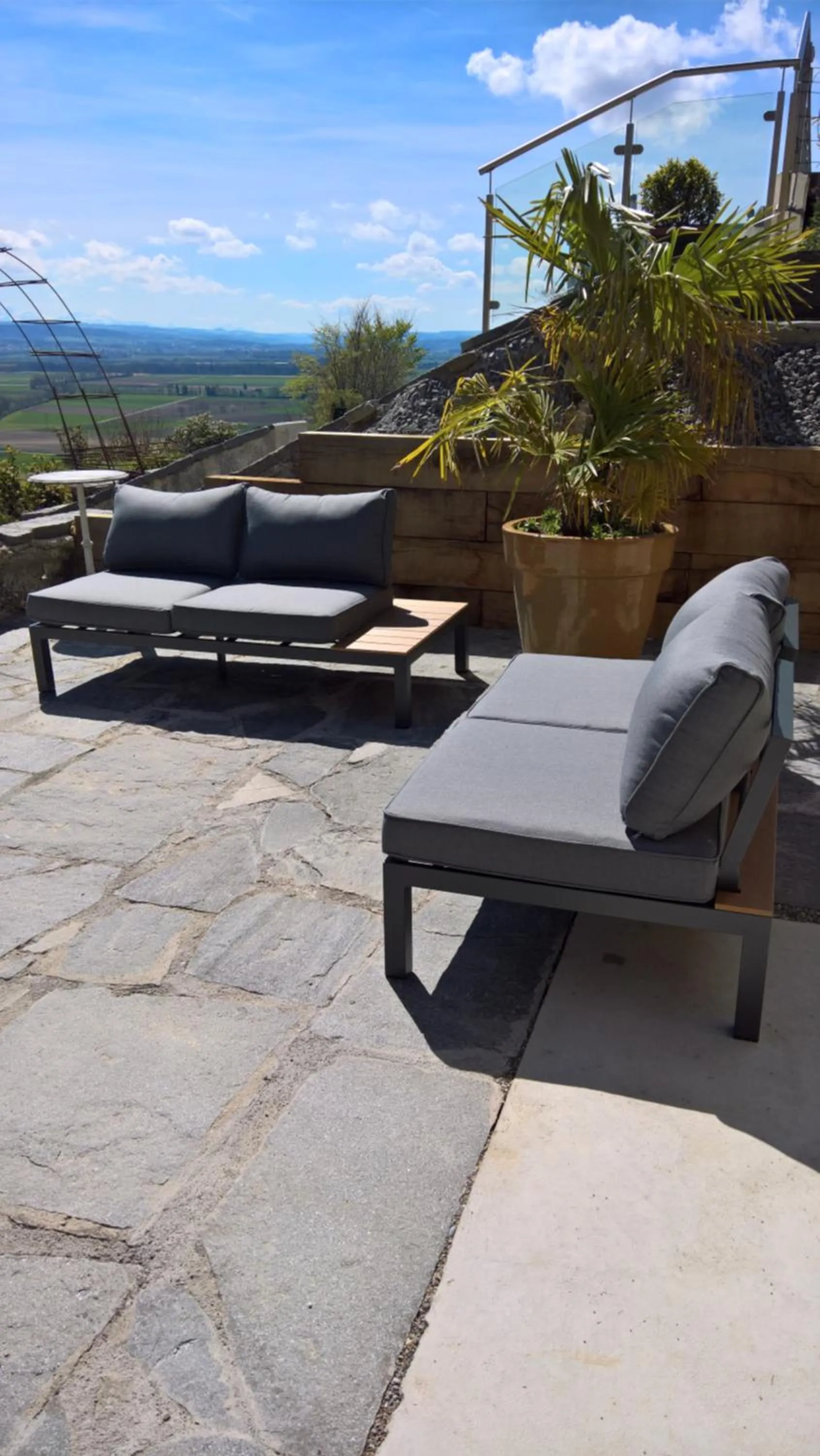 Patio in Swiss Borzoi House