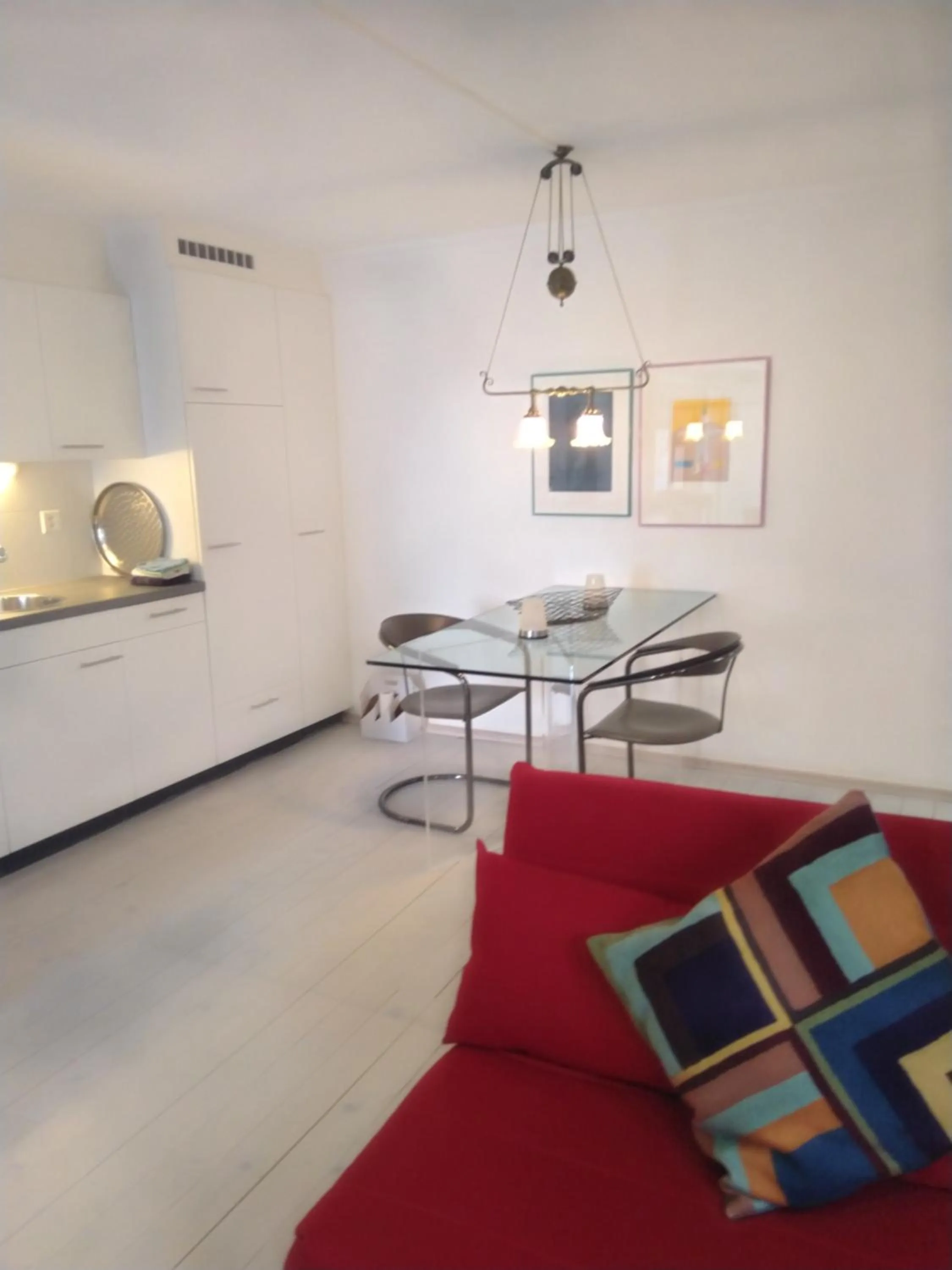 Seating area in Swiss Borzoi House