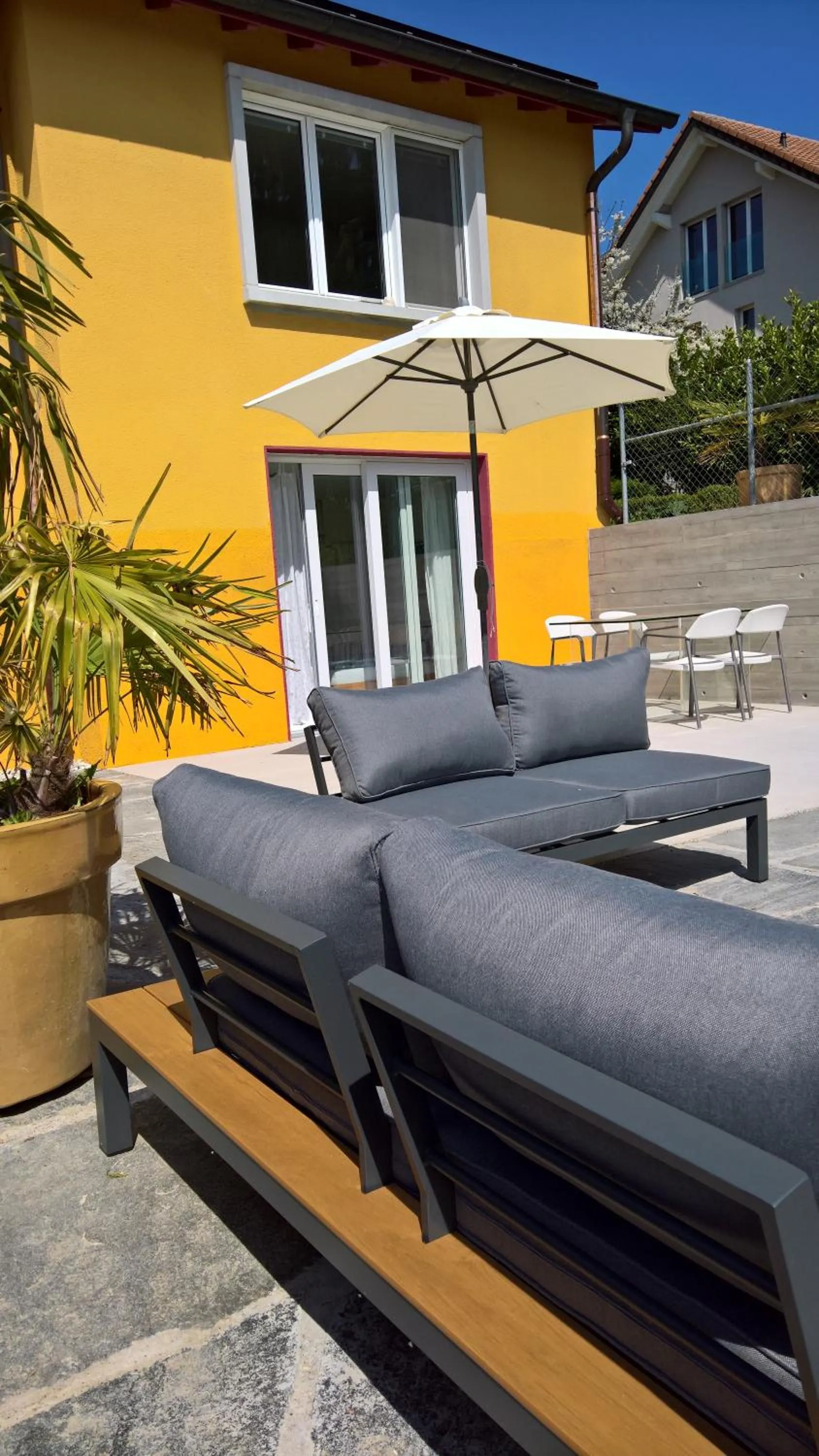 Patio in Swiss Borzoi House