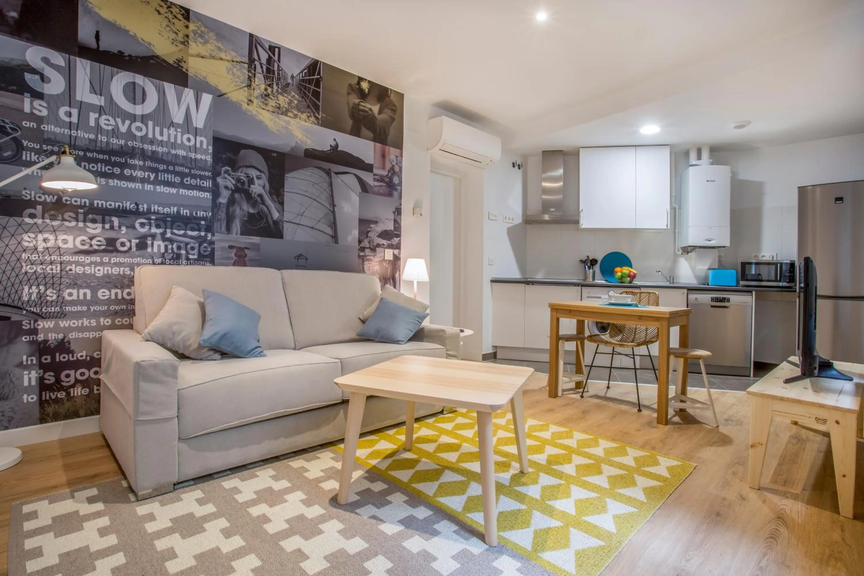 Living room in Slow Suites Luchana