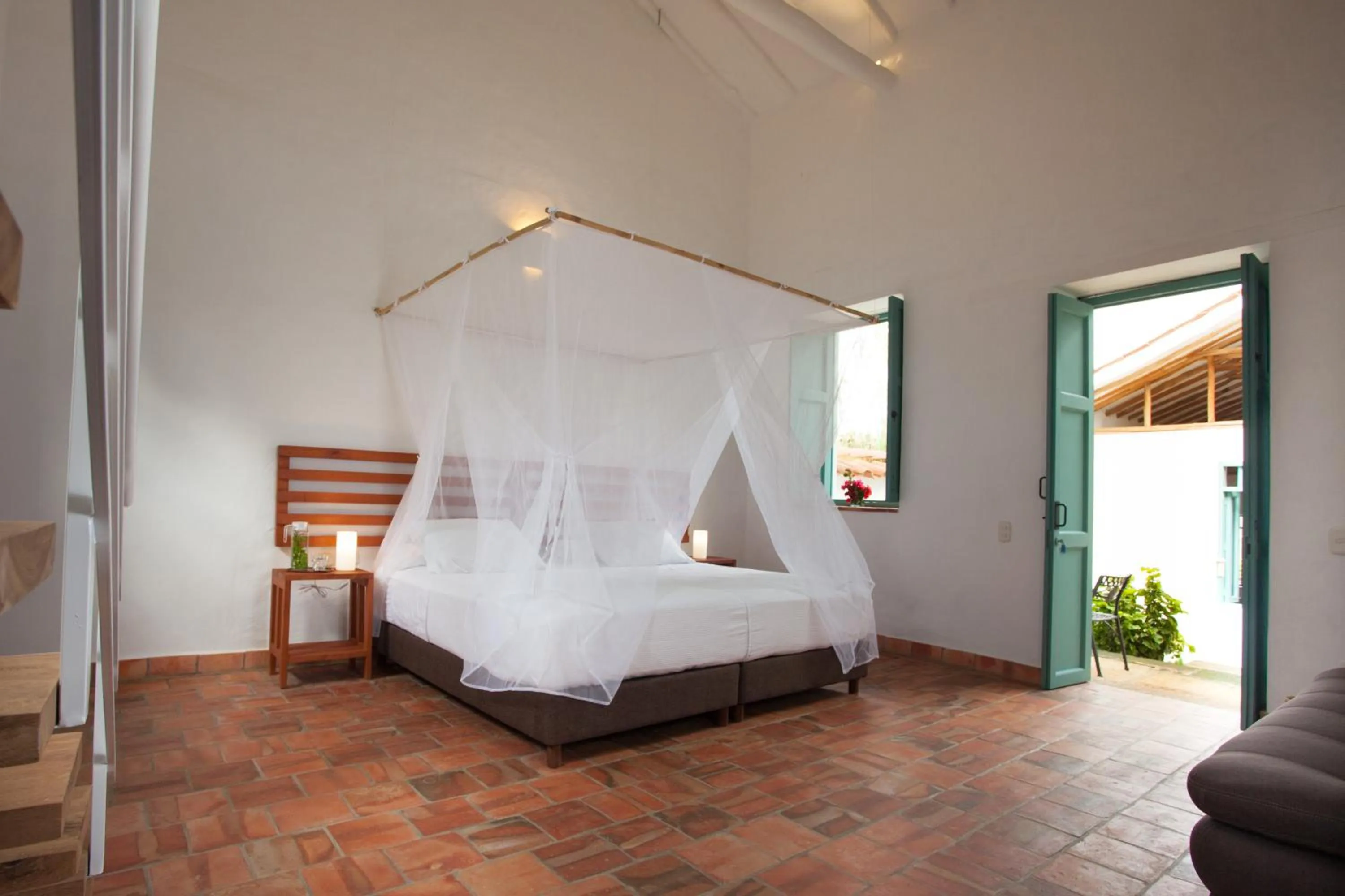 Bedroom, Bed in Casa Barichara Boutique