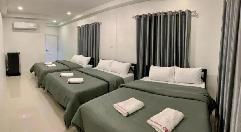 Bed in KK Riverside Resort