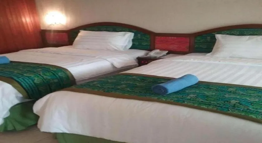 Bed in Parapat View Hotel