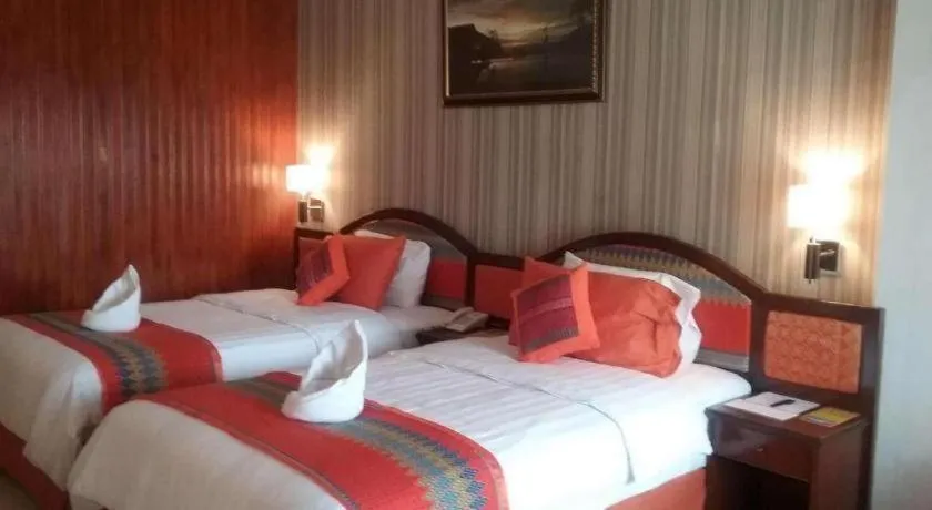 Bed in Parapat View Hotel