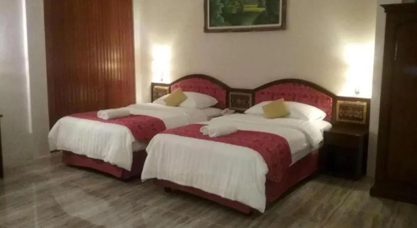 Bed in Parapat View Hotel