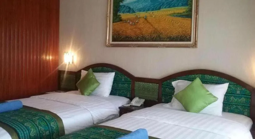 Bed in Parapat View Hotel