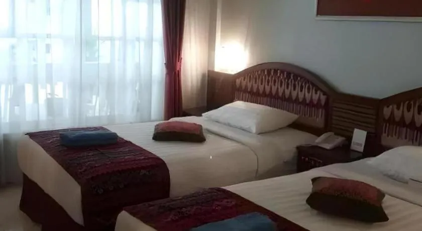 Bed in Parapat View Hotel