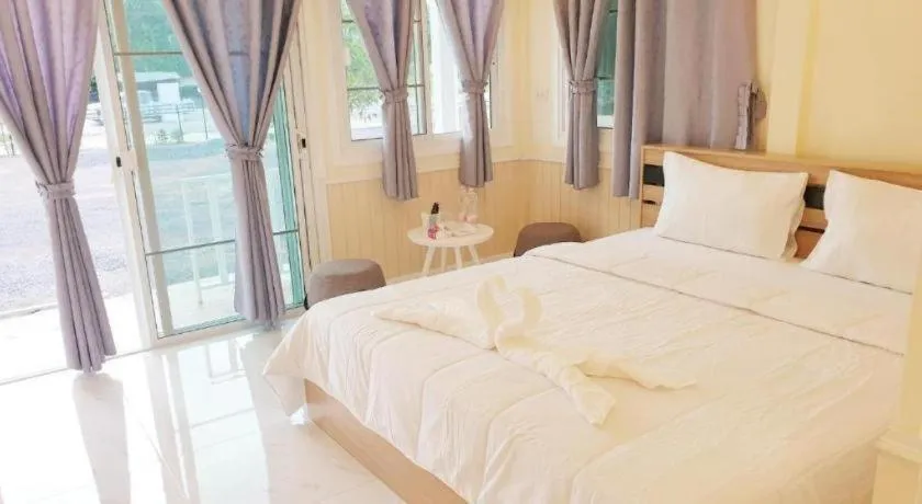 Bed in Castle House Resort