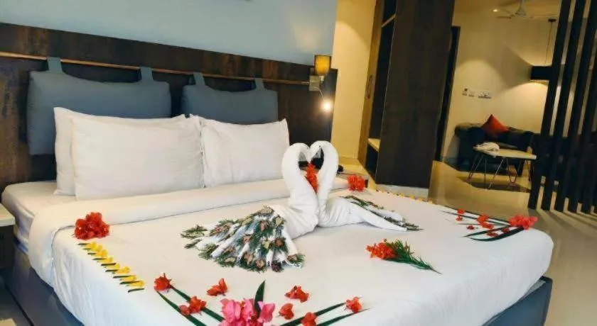 Bed in Pragati Green Meadows and Resort