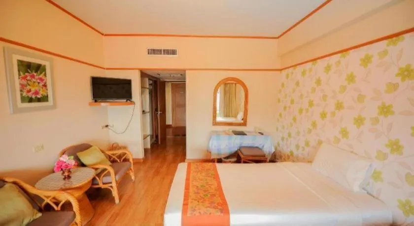 Bed in Haad Kaew Resort Songkhla