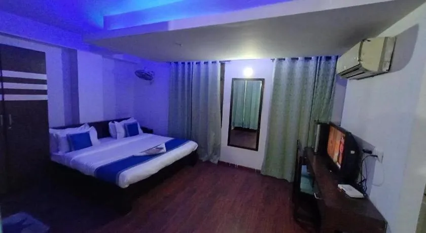 Bed in Hotel Laxmi Villa Palace