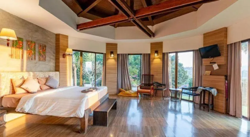 Bed in Dern Din Du Dao Resort