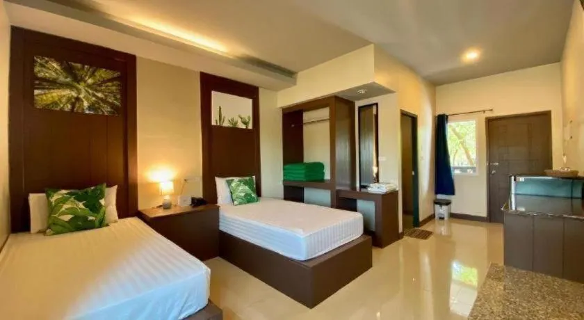 Bed in Green forest resort