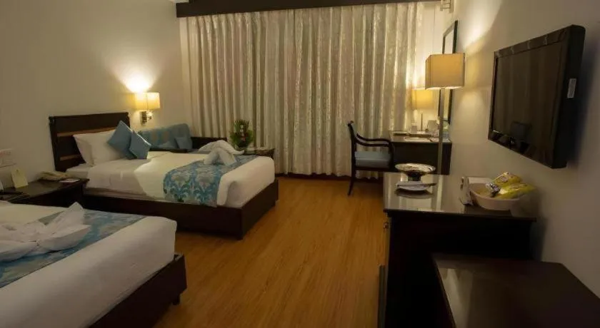 Bed in Hotel Kanha Shyam