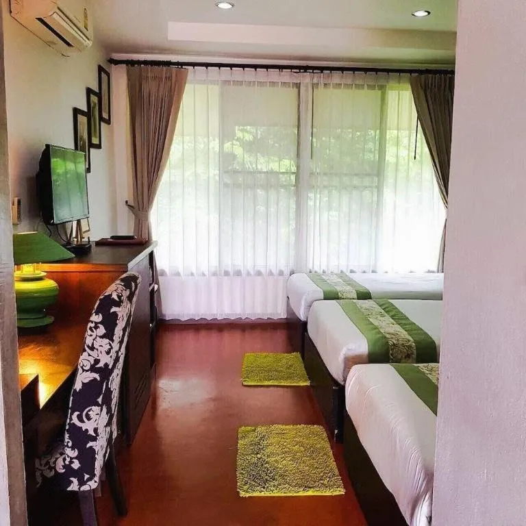 Bed in Kornwat Garden Resort