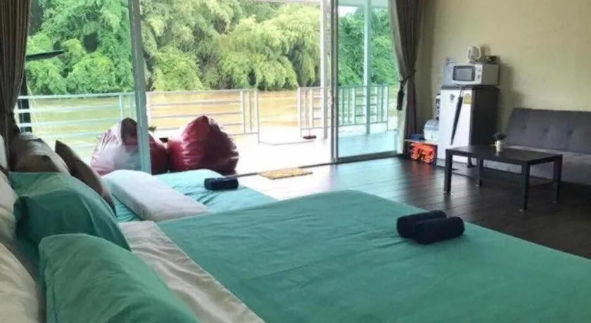 Bed in The Green House Kanchanaburi