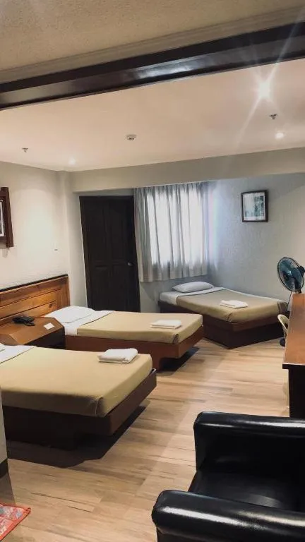 Bed in Baguio Palace Hotel