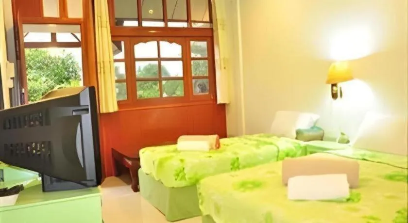 Bed in Chiangkhan Greenview Resort