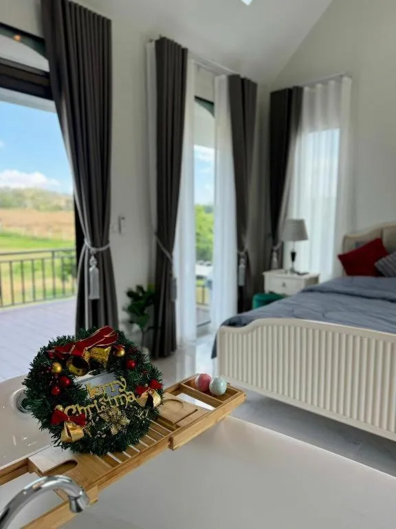 Bed in Mid-Mountain Home