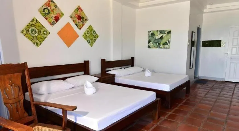 Bed in Blue Ocean Bohol Beachfront