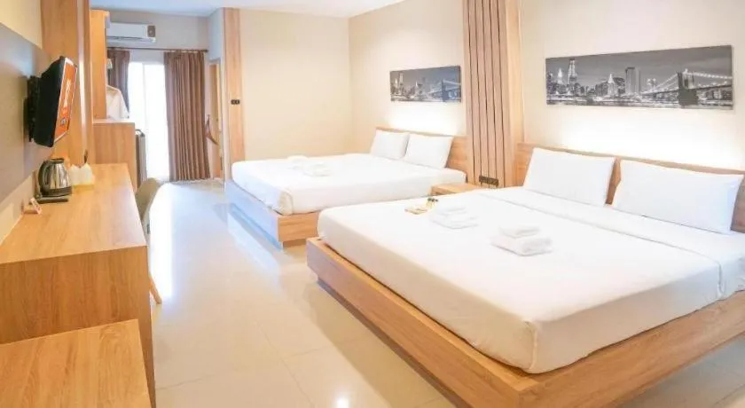 Bed in B2 Korat Night Market Boutique & Budget Hotel