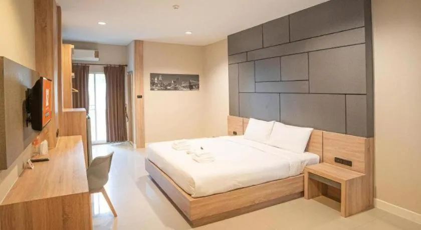 Bed in B2 Korat Night Market Boutique & Budget Hotel