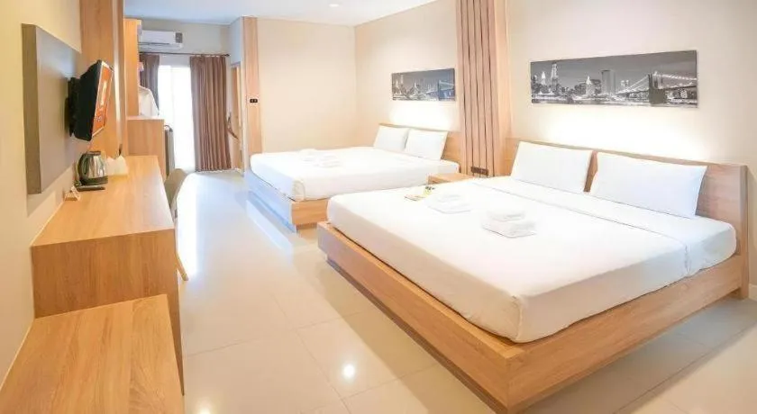 Bed in B2 Korat Night Market Boutique & Budget Hotel