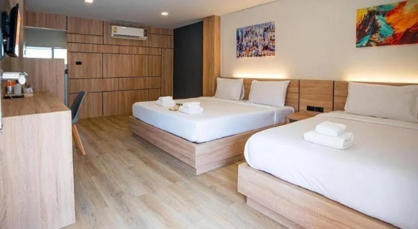 Bed in B2 Korat Night Market Boutique & Budget Hotel