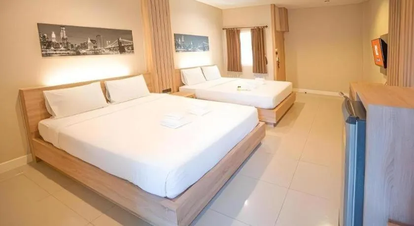 Bed in B2 Korat Night Market Boutique & Budget Hotel