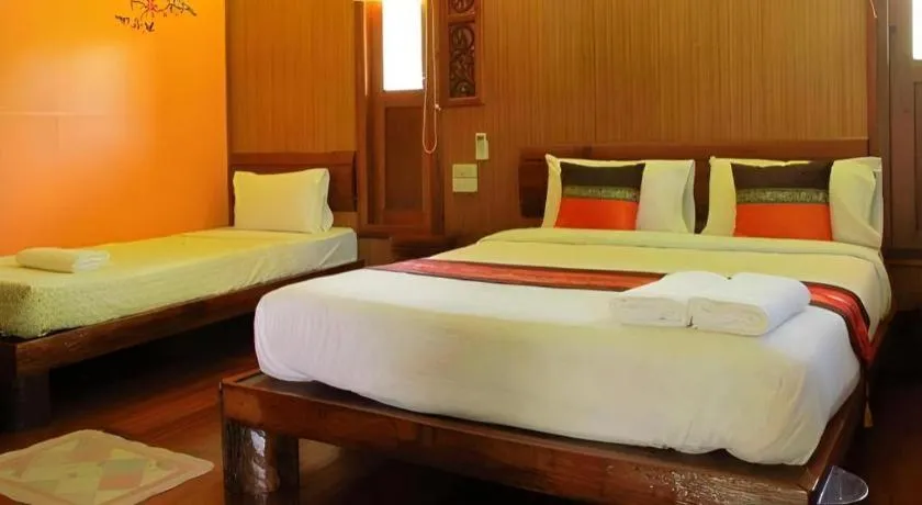 Bed in Huentai Resort