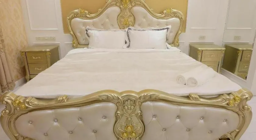 Bed in Hiso Potato Resort