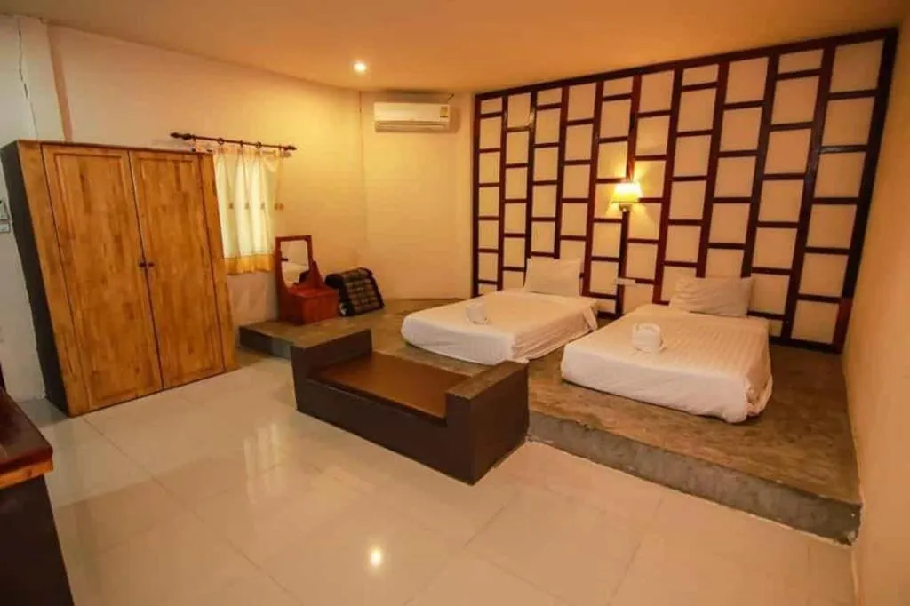 Bed in Baan Pan Din Resort