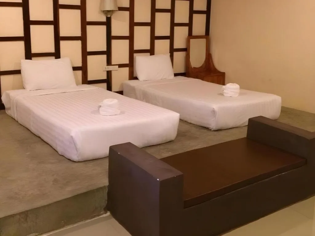 Bed in Baan Pan Din Resort