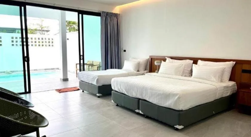 Bed in Chaolao Sea Breeze Resort