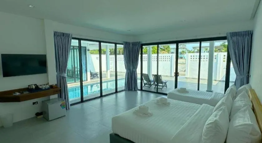 Bed in Chaolao Sea Breeze Resort