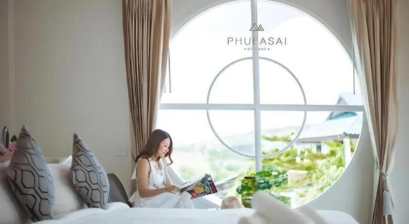 Bed in Phufahsai Resort