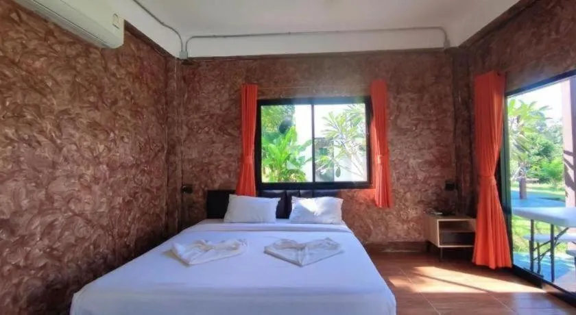 Bed in The Raft Land Resort