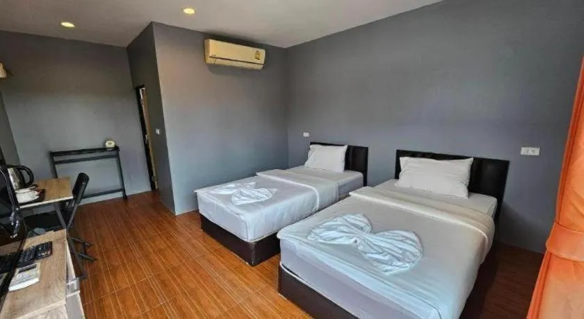 Bed in The Raft Land Resort