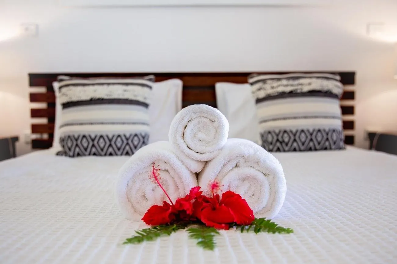 Bed in Barrier Beach Resort