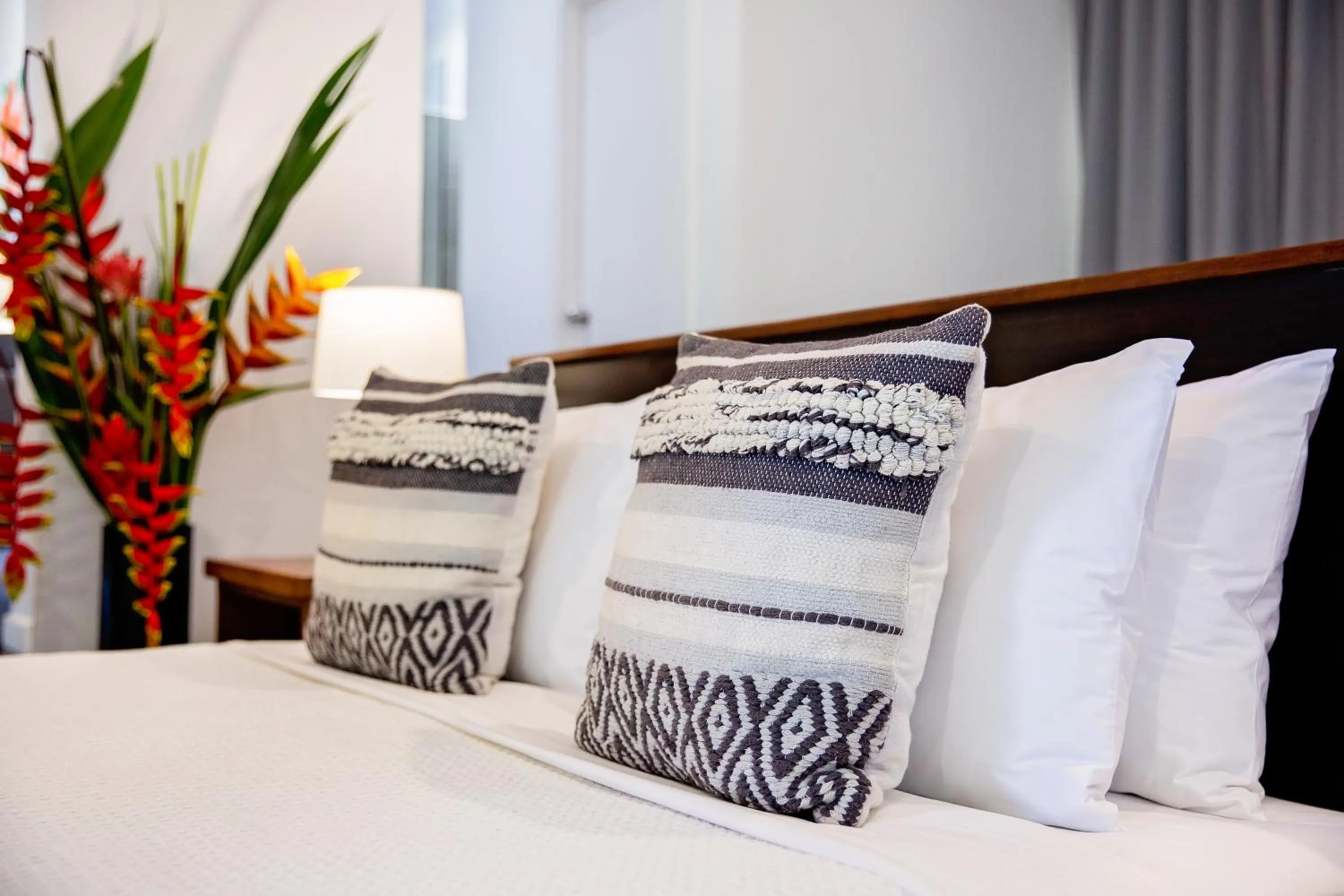 Bed in Barrier Beach Resort