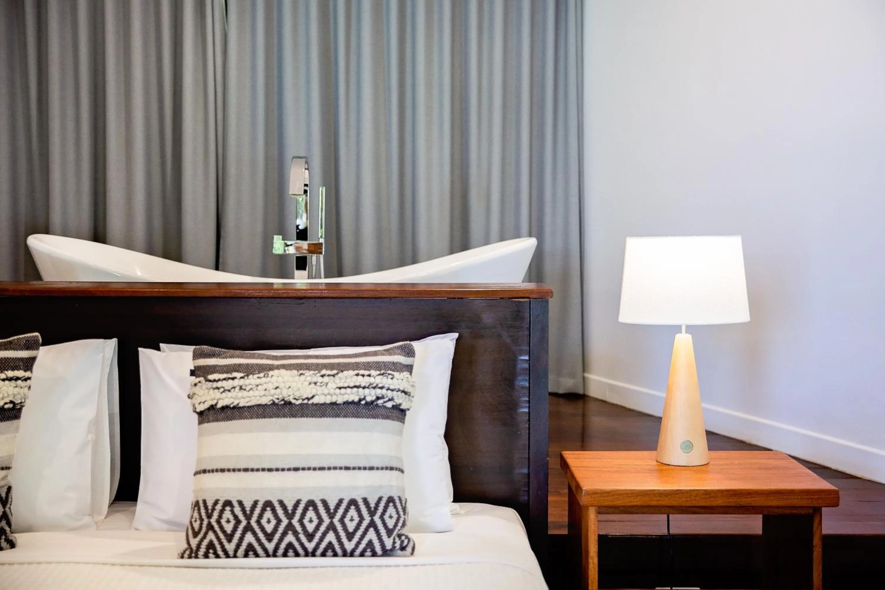 Bed in Barrier Beach Resort