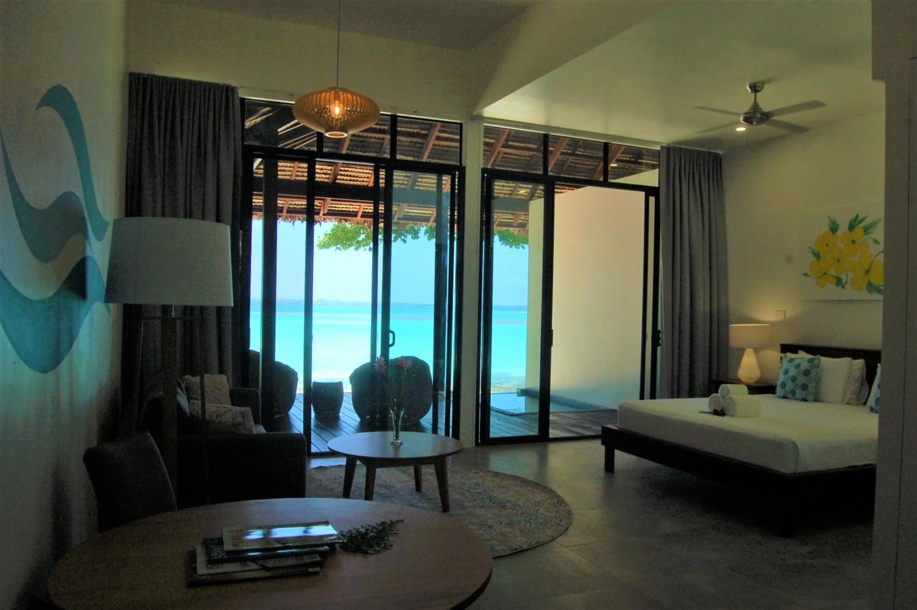 Bed in Barrier Beach Resort