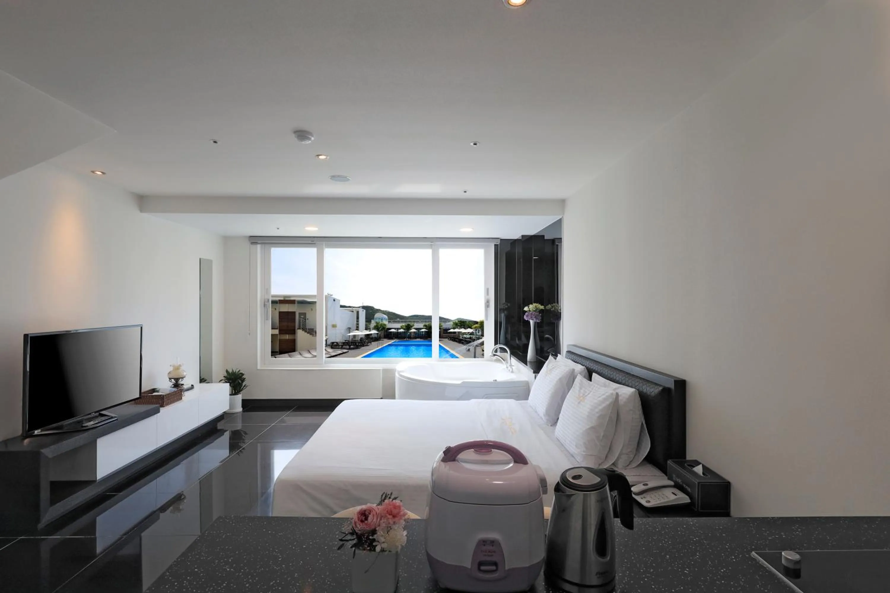 Bed in Doya Hotel Geoje