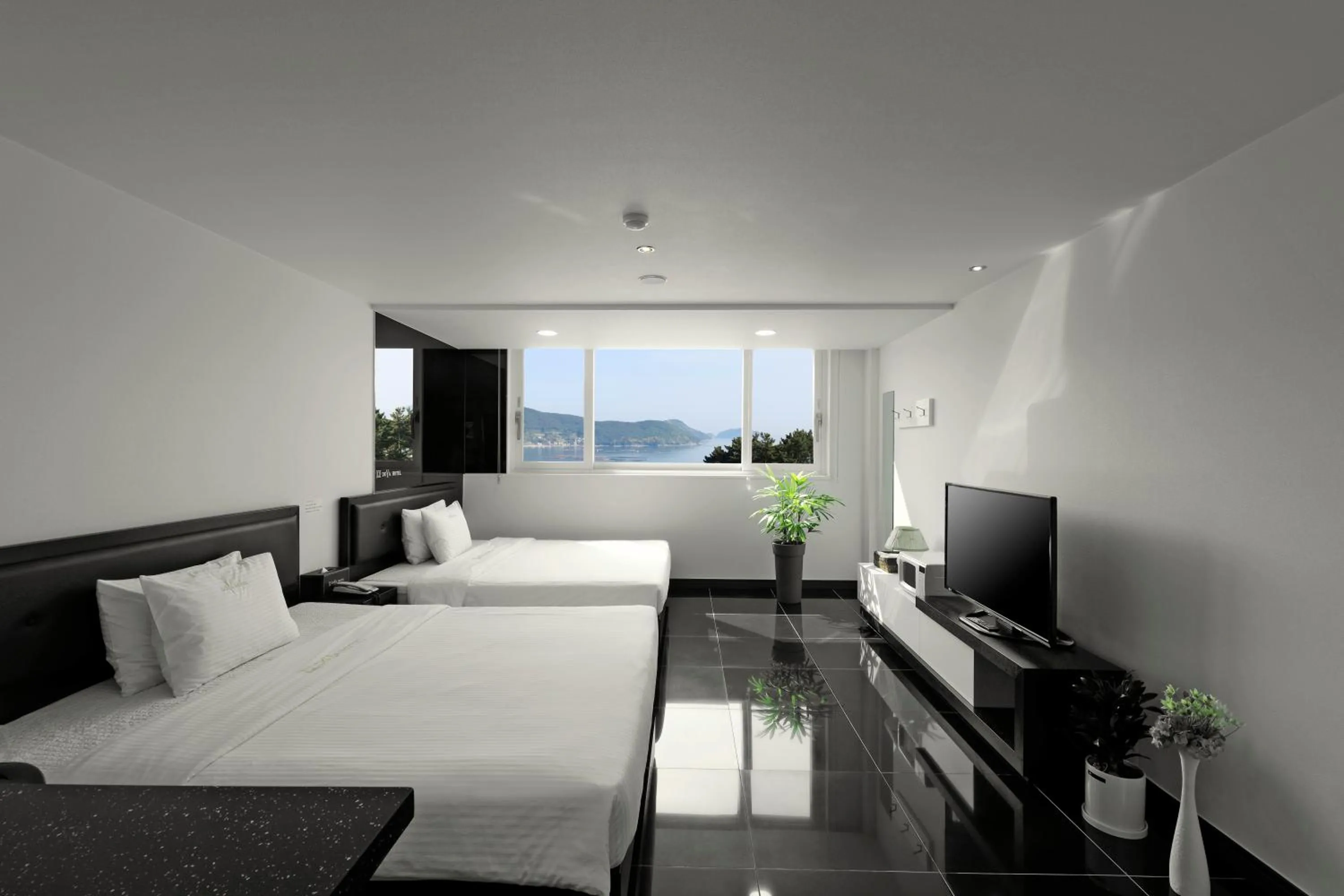 Bed in Doya Hotel Geoje