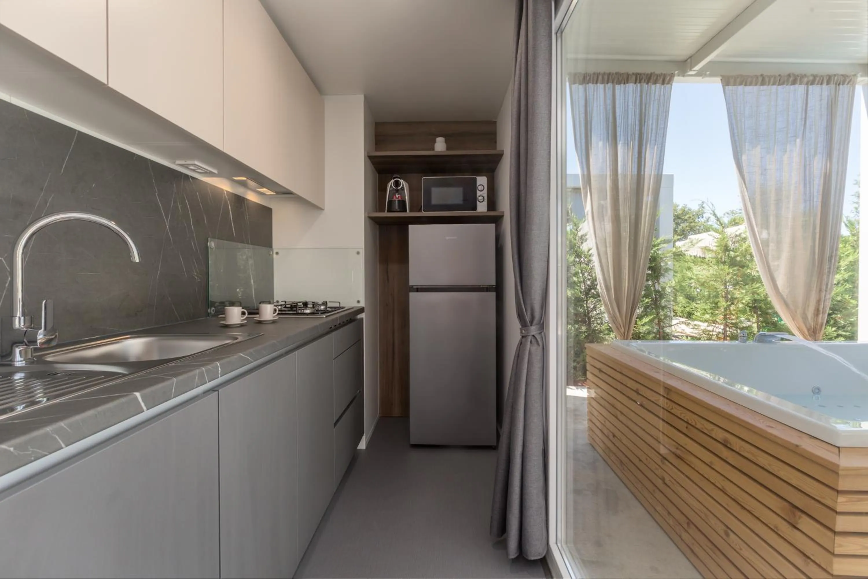 Kitchen or kitchenette in Polidor Camping Resort