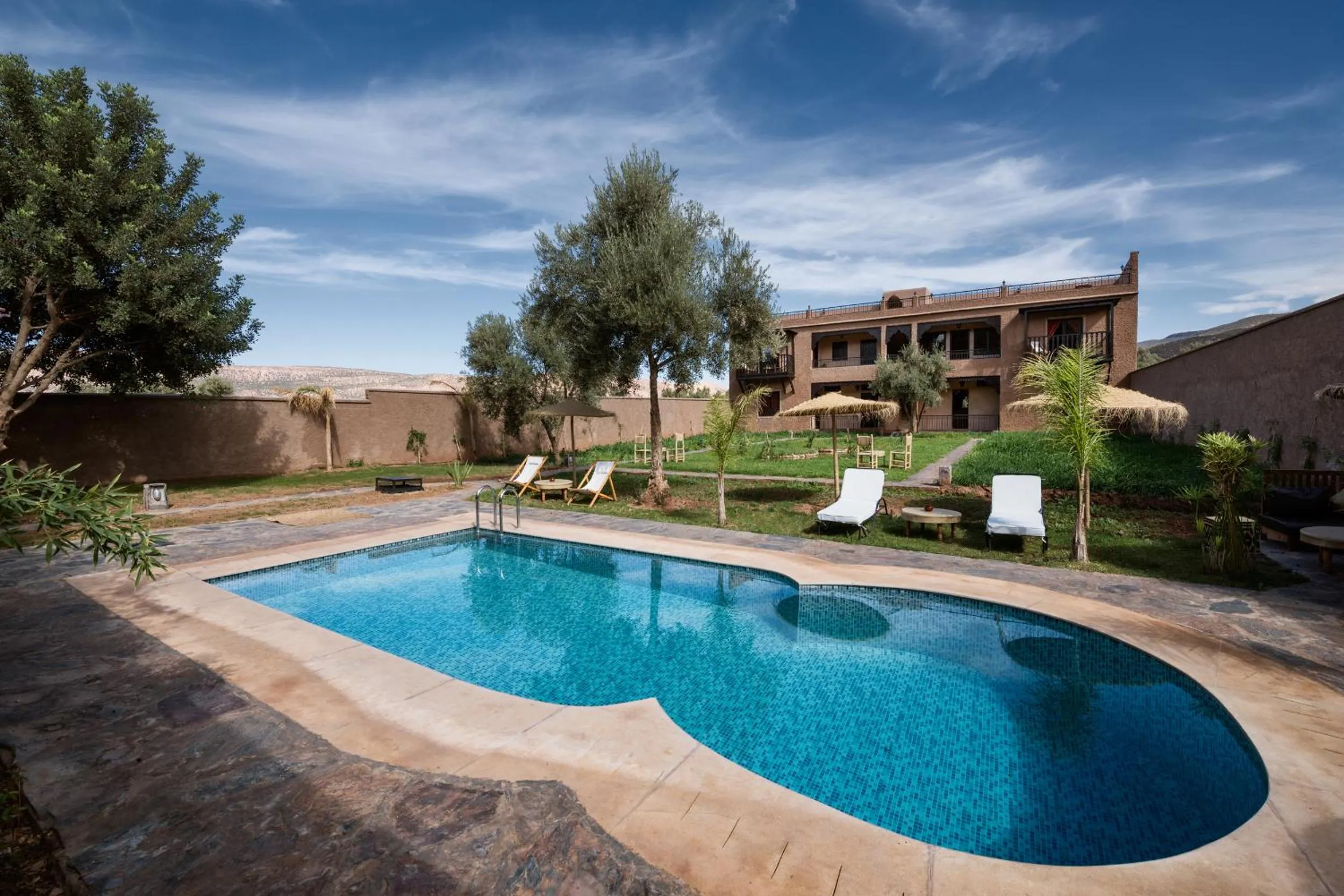 Garden view in Ouirgane Ecolodge
